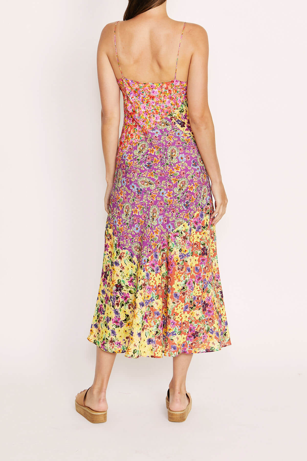 Ruby Patchwork Floral Slip Dress | KACHEL